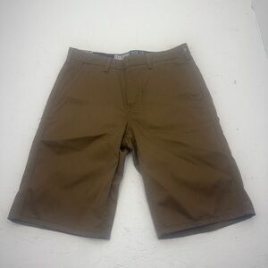 Free World Men's Tan Flat Front Shorts